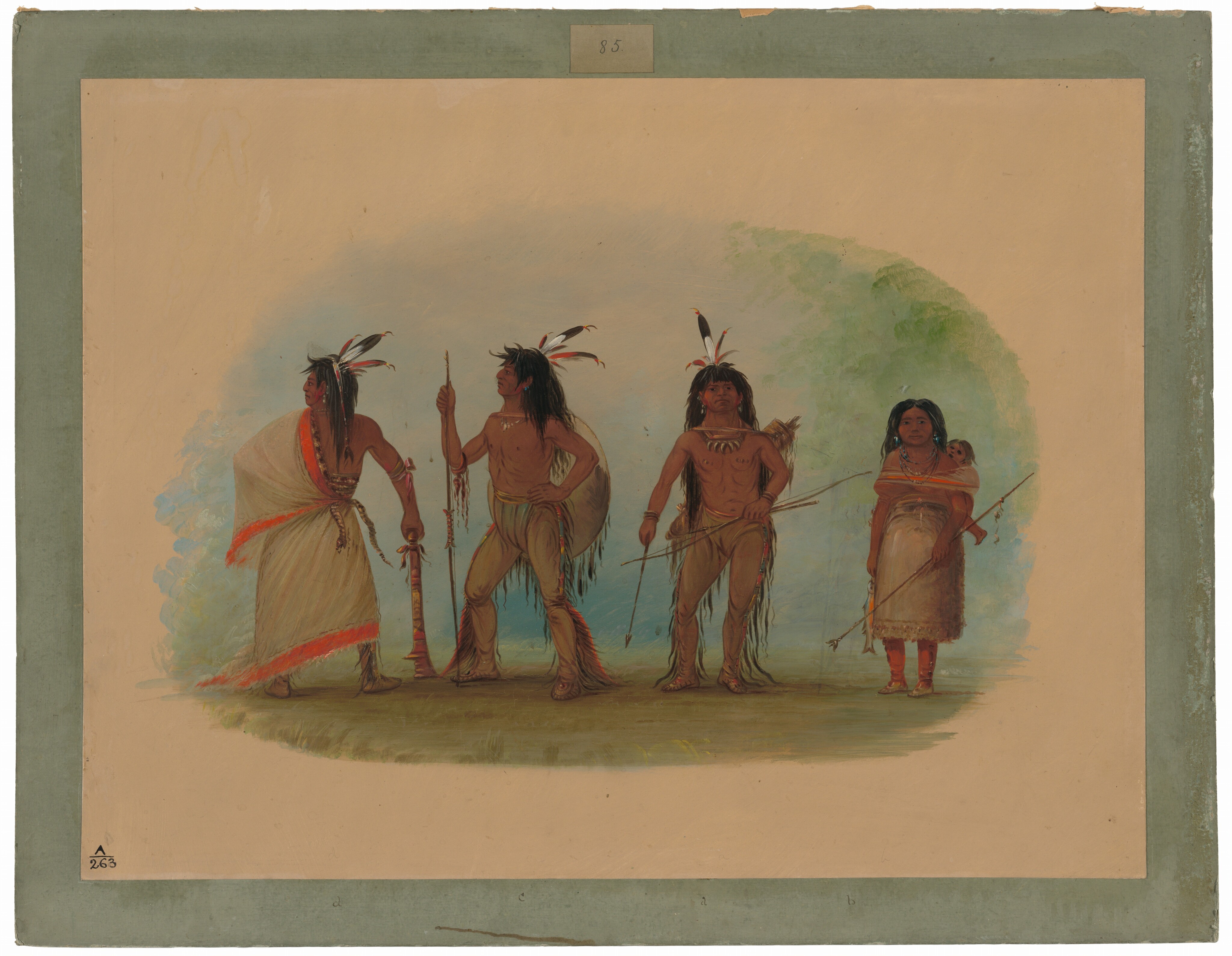 Four Apachee Indians Wallpaper