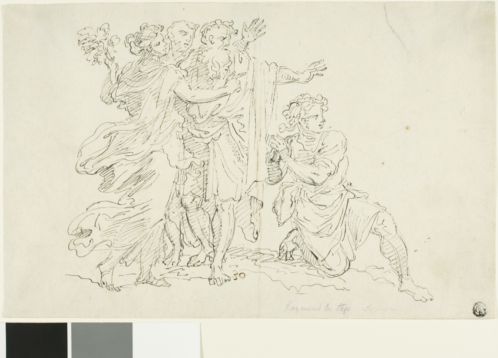 Four Classical Figures Wallpaper