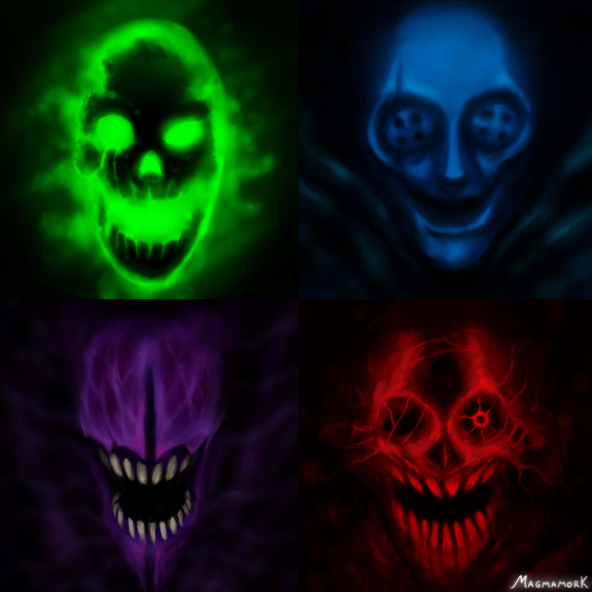 Four Creatures Wallpaper
