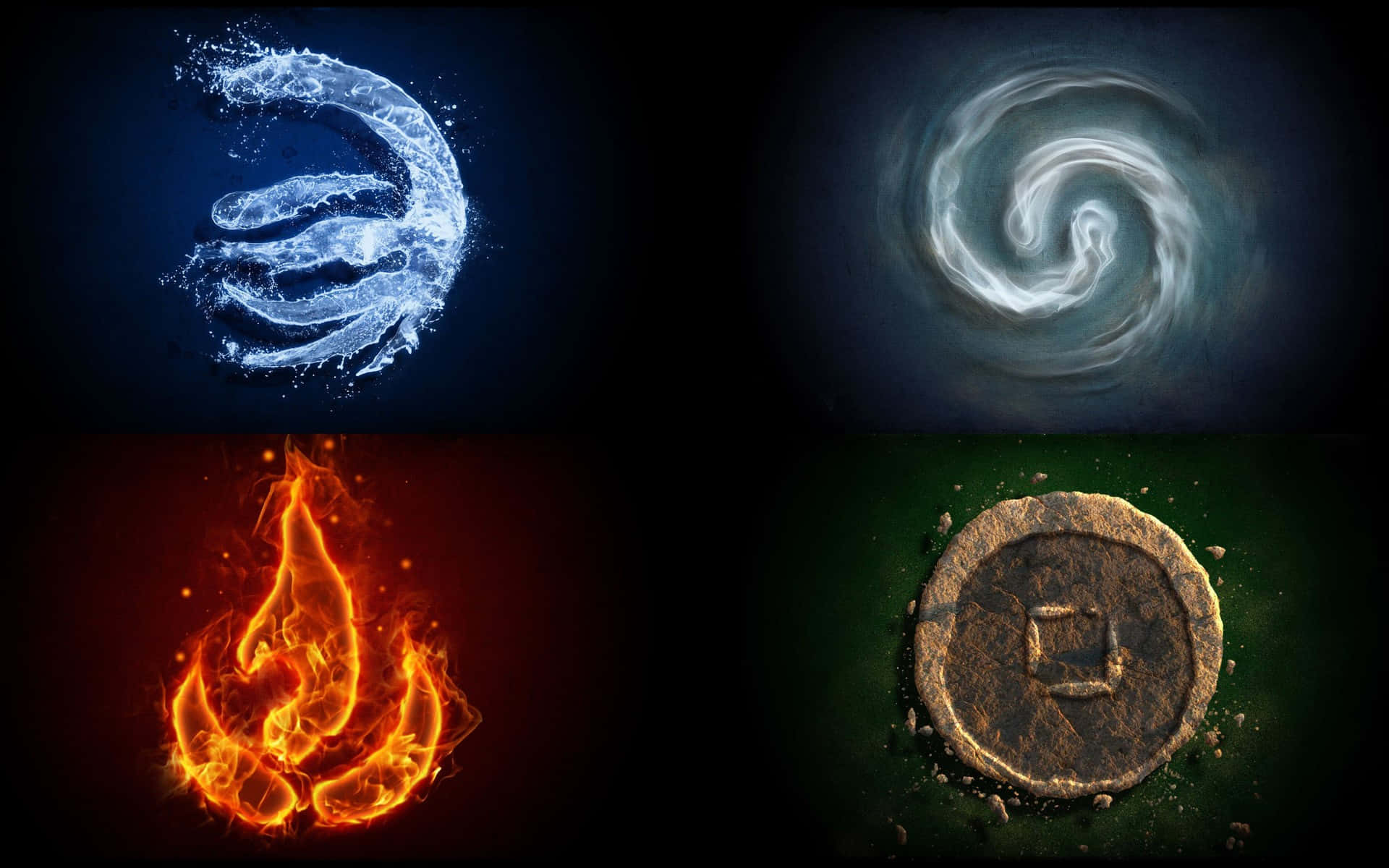 Four Elements Representation Wallpaper