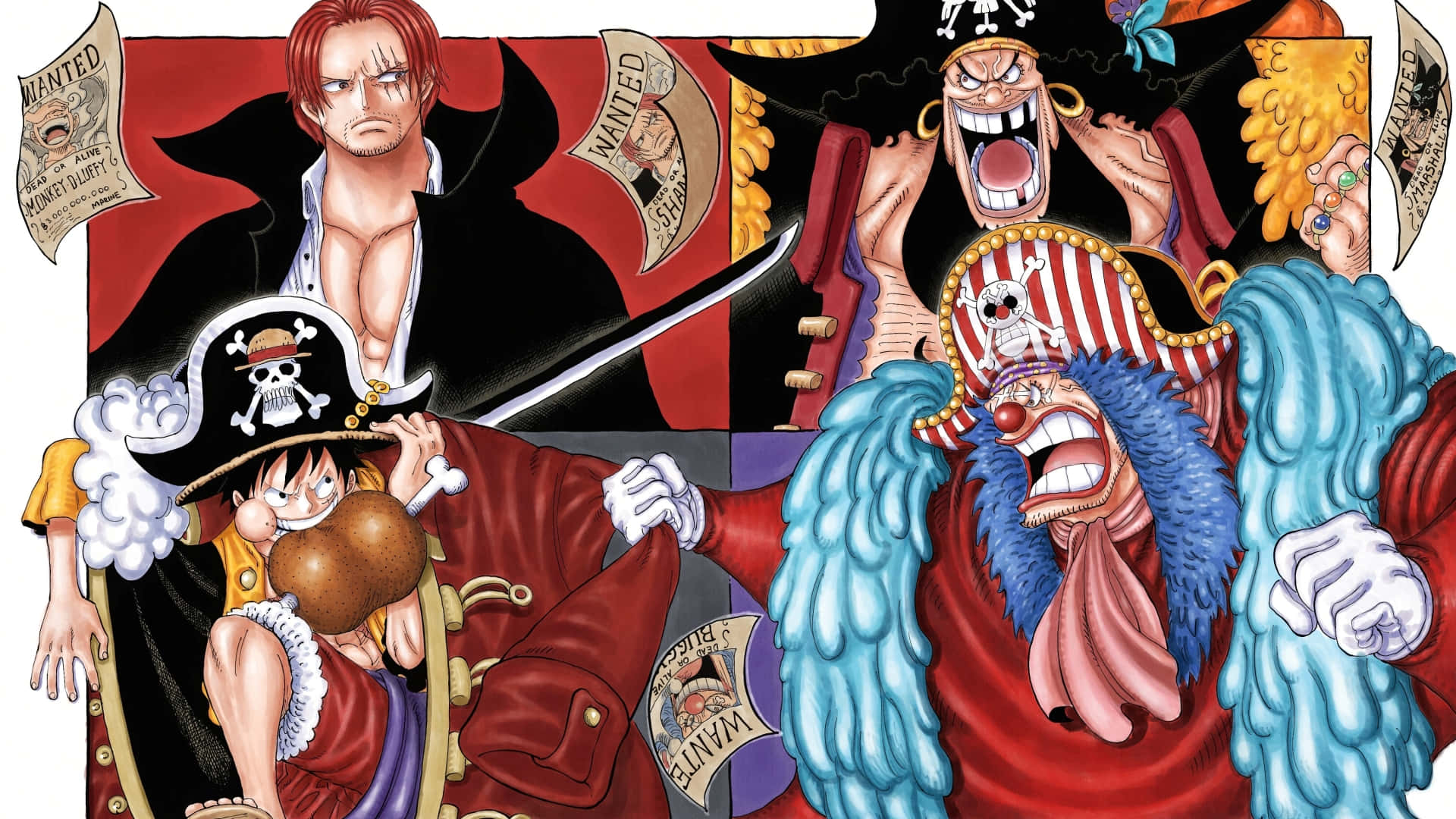 Loscuatro Emperadores De One Piece Fondo de pantalla