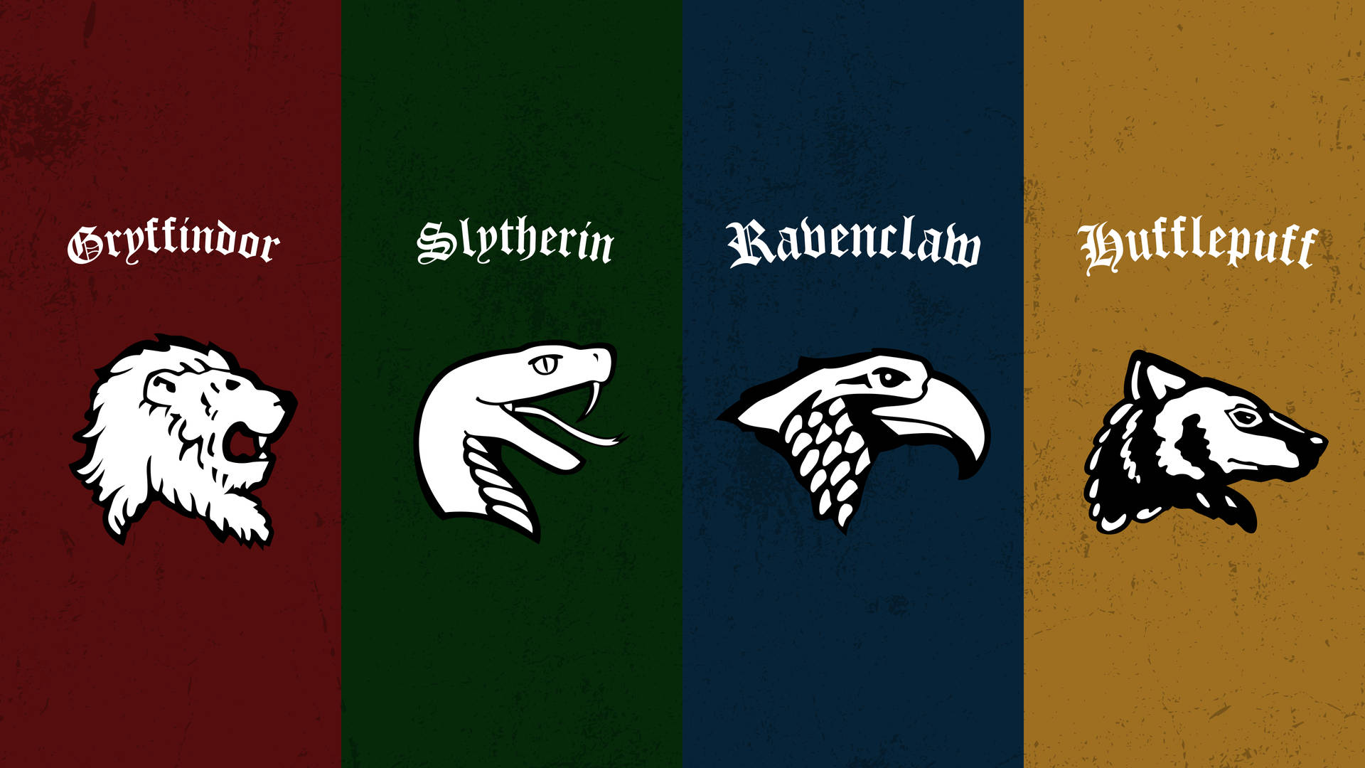 Four Houses Of Hogwarts Aesthetic Wallpaper