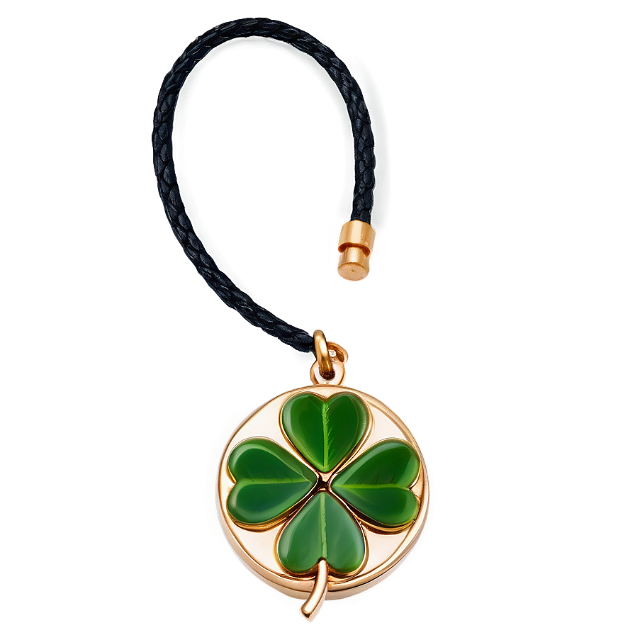 Four Leaf Clover Charm Png 05252024 PNG