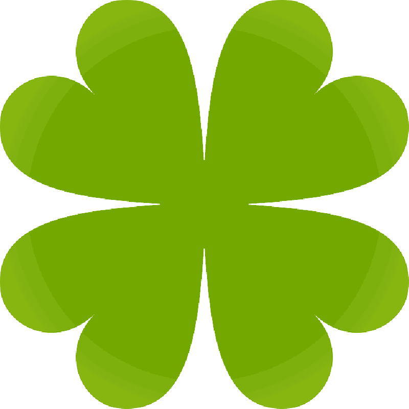 Four Leaf Clover Graphic PNG