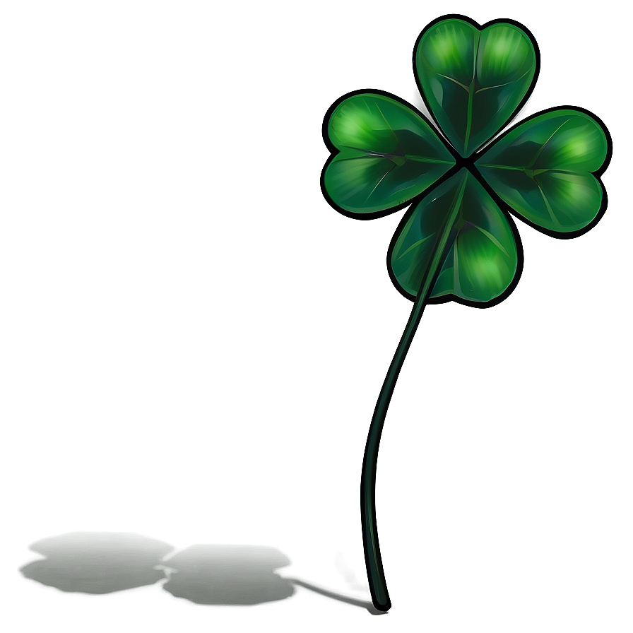 Four Leaf Clover Graphic Png 05252024 PNG