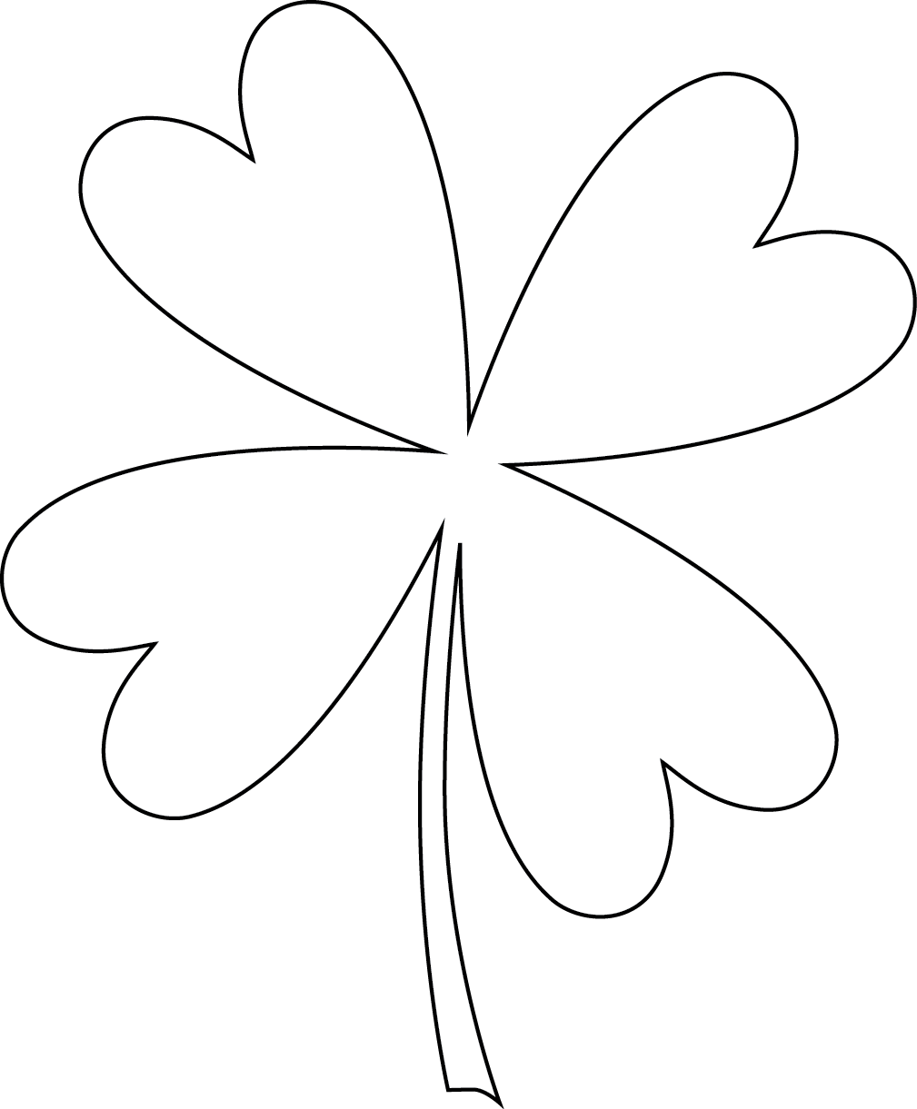 Four Leaf Clover Graphic PNG