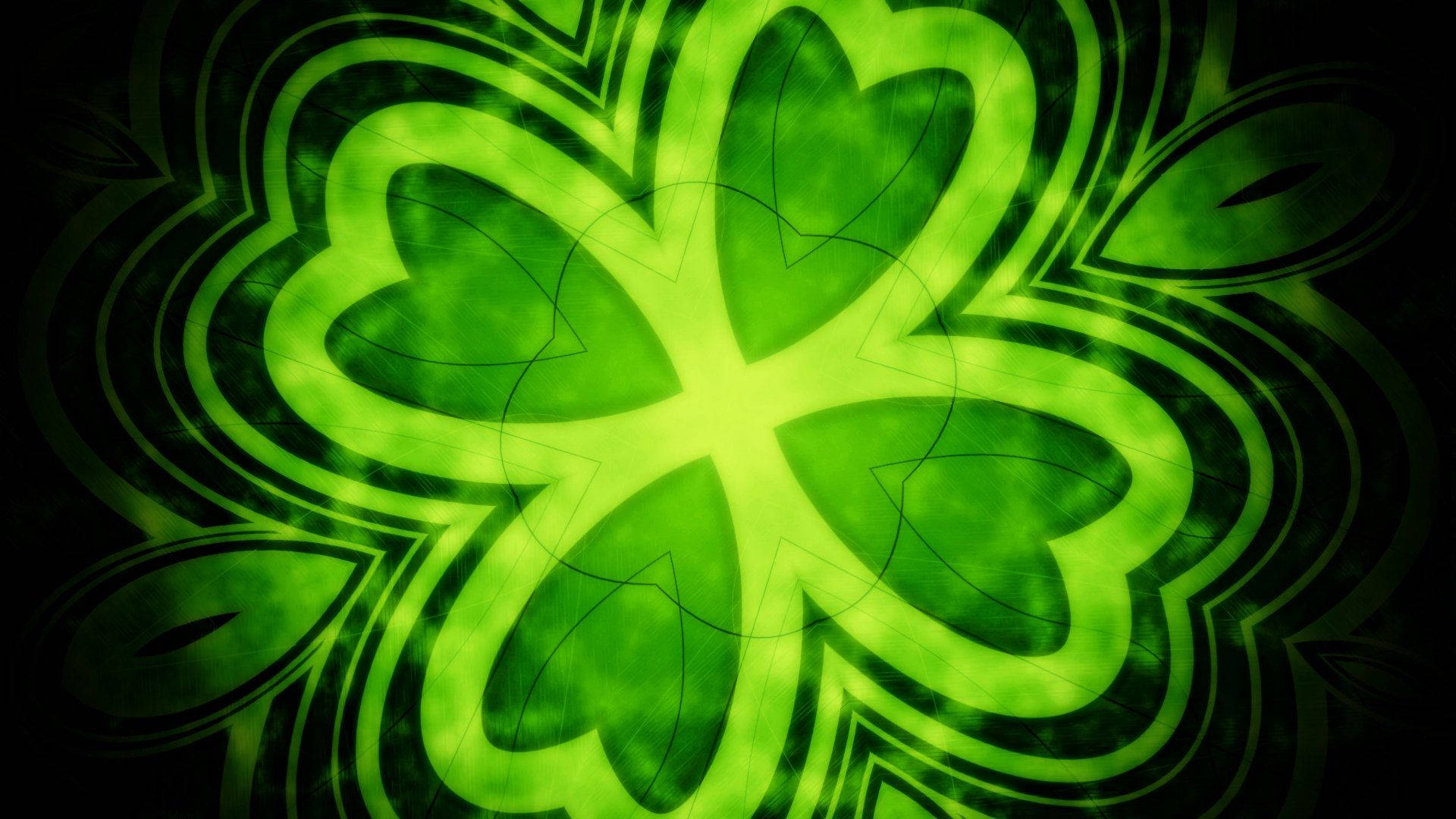 Download Four Leaf Clover St Patrick's Day Wallpaper 