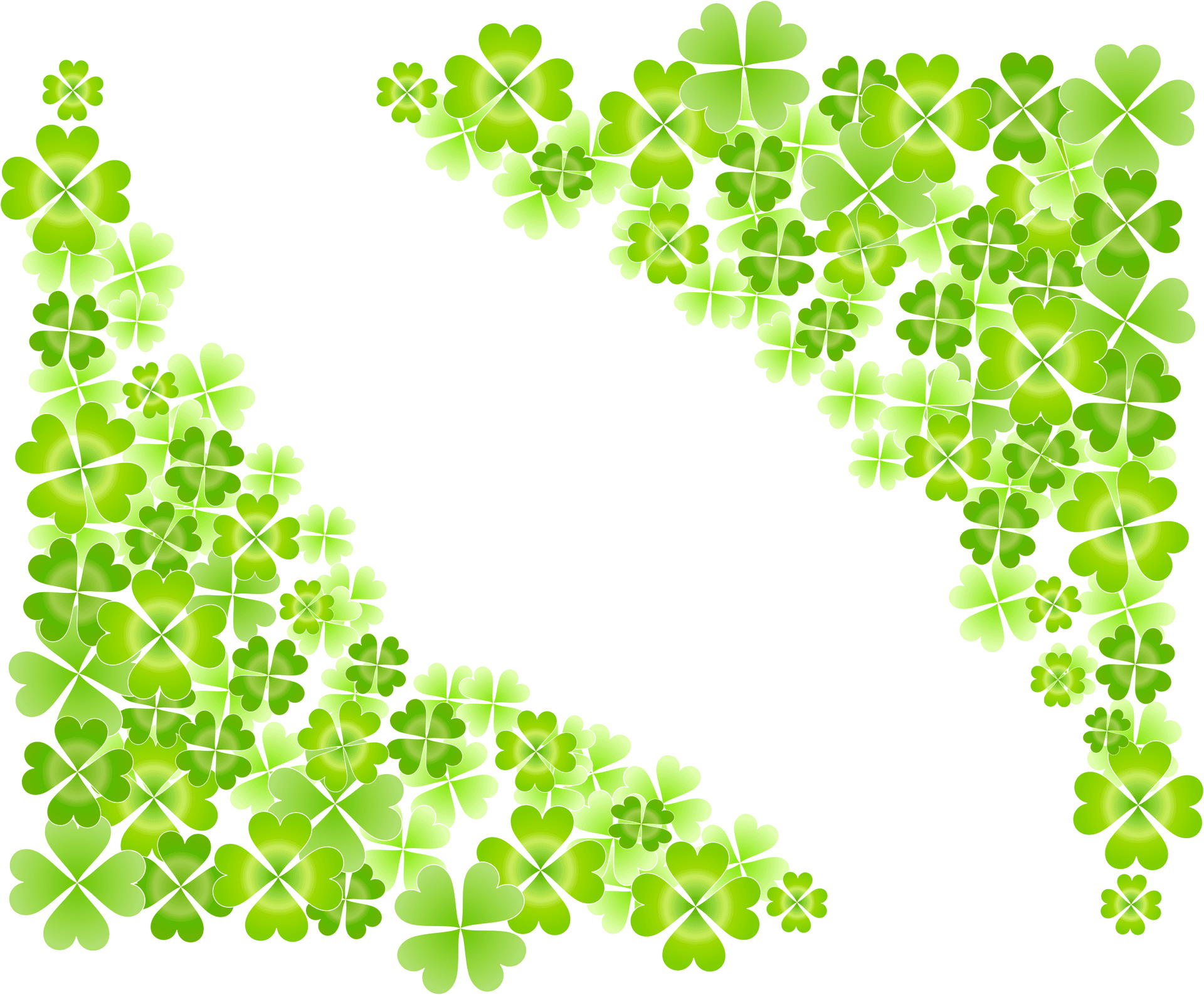 Download Four Leaf Clovers Forming Heart | Wallpapers.com