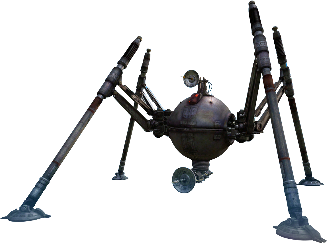 Four Legged Mechanical Droid PNG