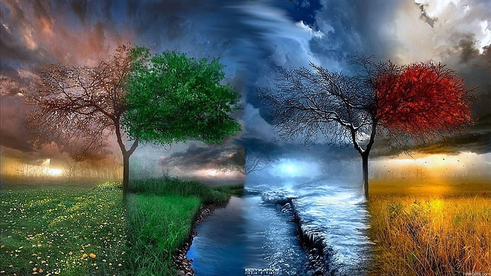 Four Seasons Weather Wallpaper