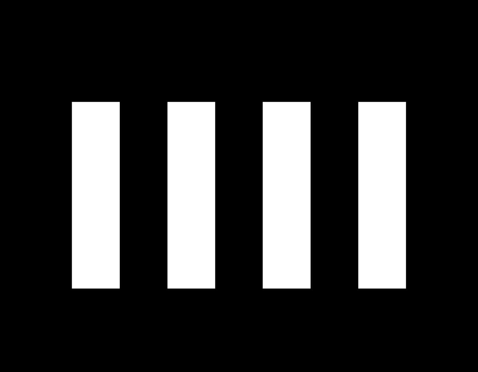 Four Vertical Bars Black Background PNG