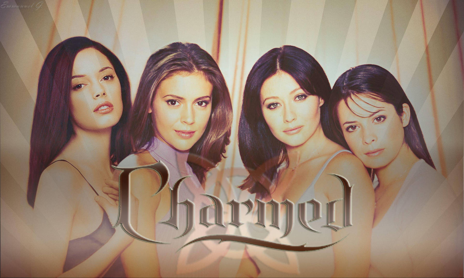Four Witches Of Charmed Drama Wallpaper