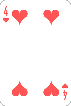 Download Fourof Hearts Playing Card | Wallpapers.com