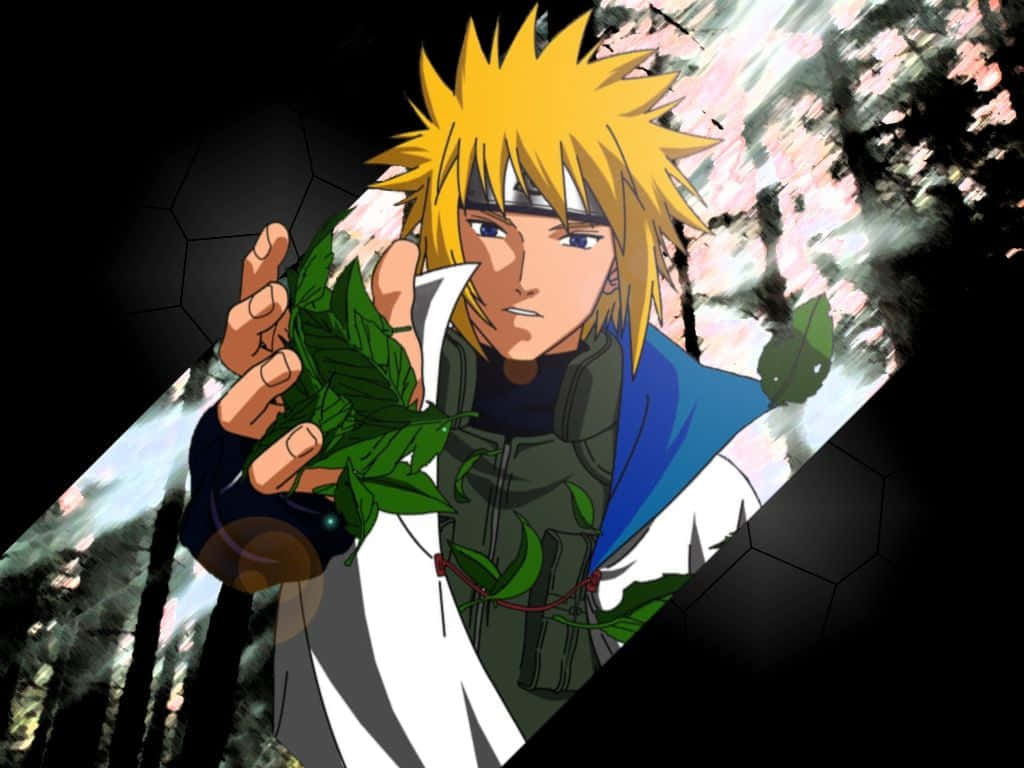 The Legendary Fourth Hokage in Action Wallpaper