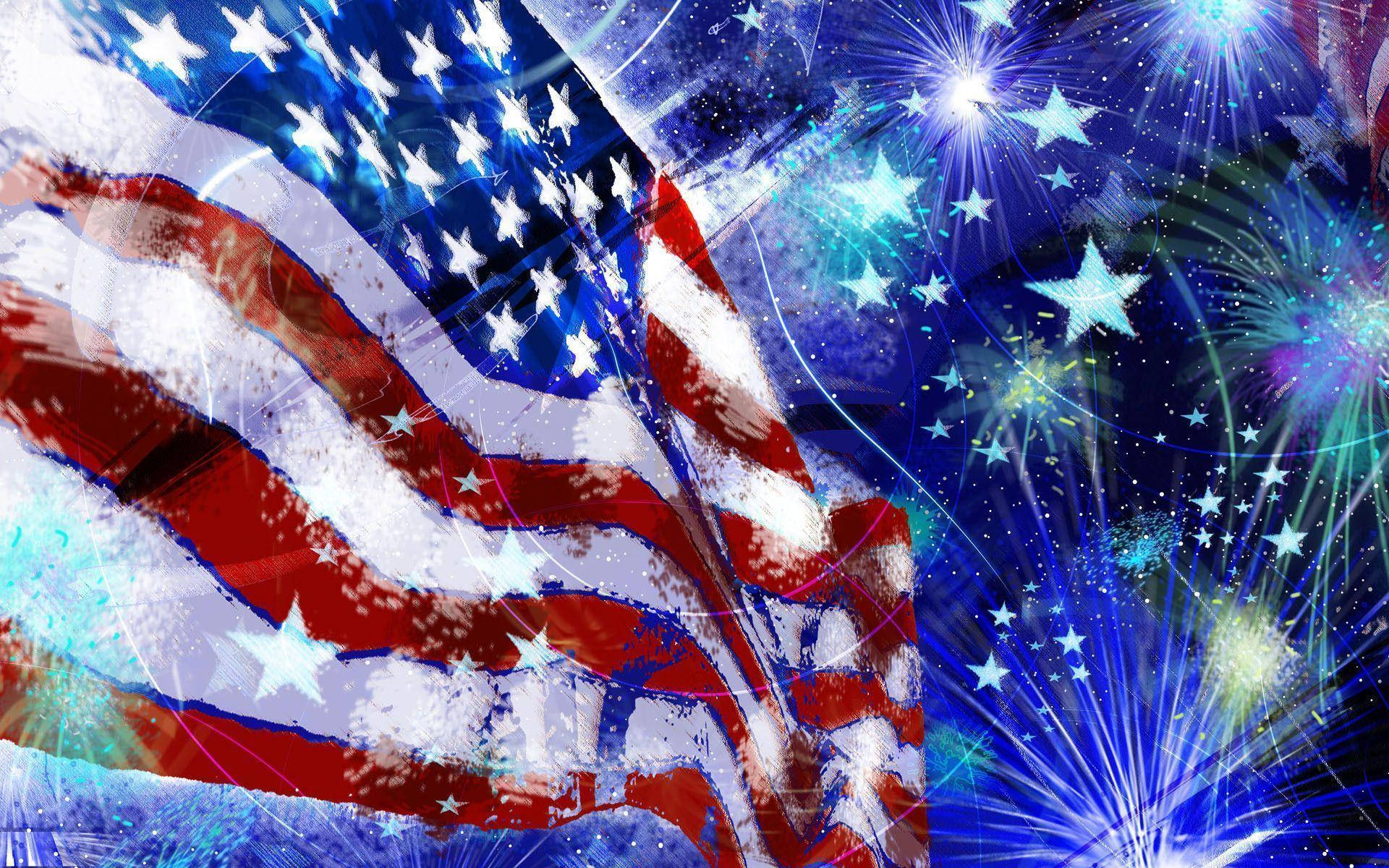Proudly Celebrate the Fourth of July Wallpaper