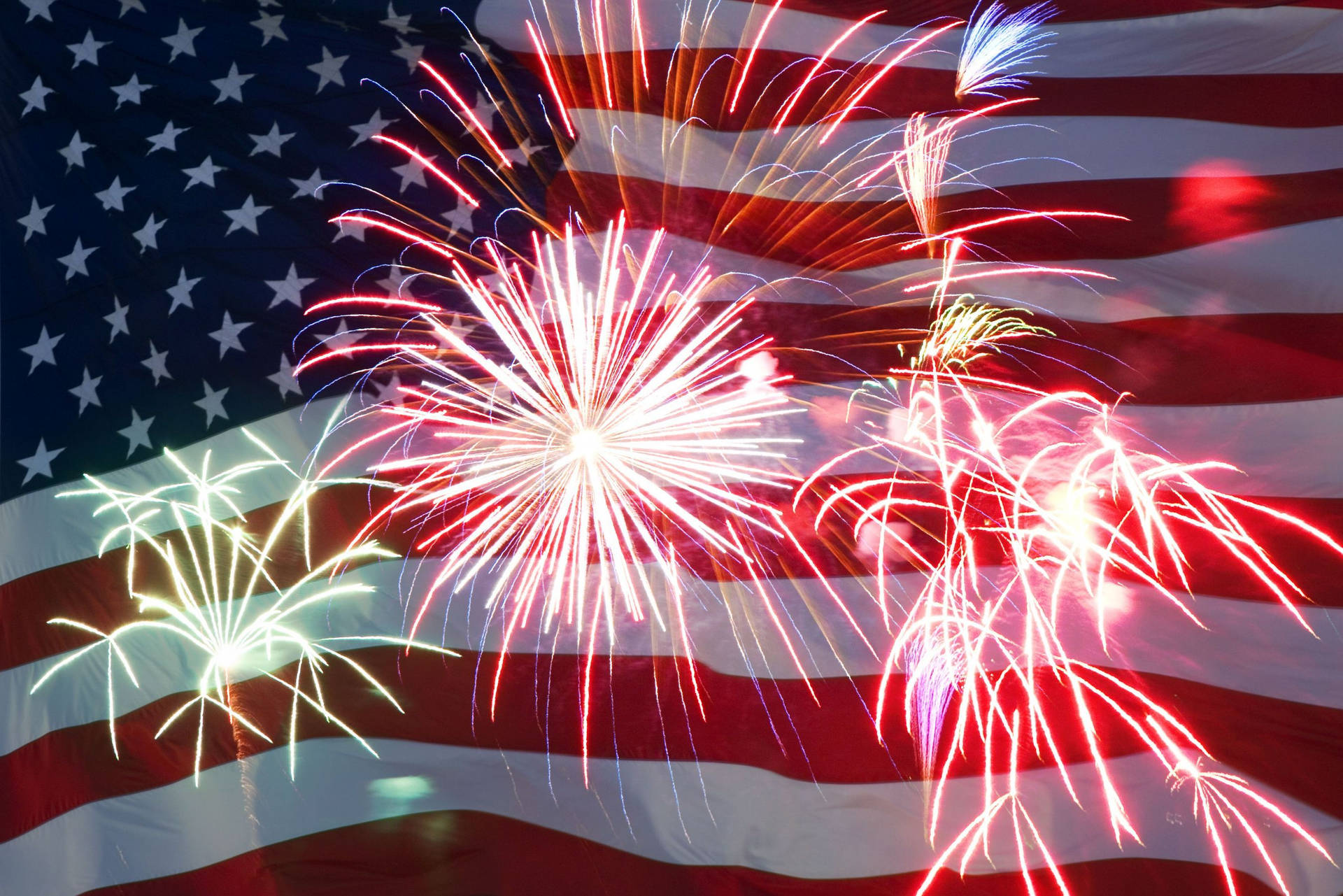 Fourth Of July Celebration Fireworks Background