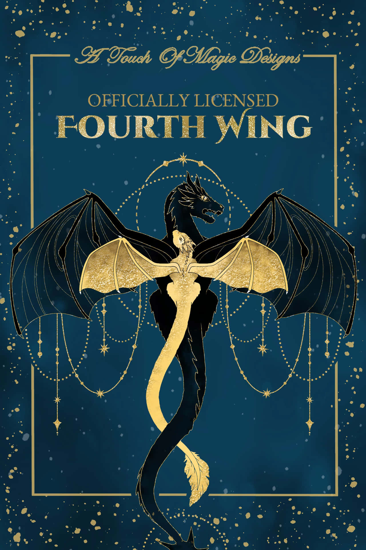 Fourth Wing Dragon Artwork Wallpaper