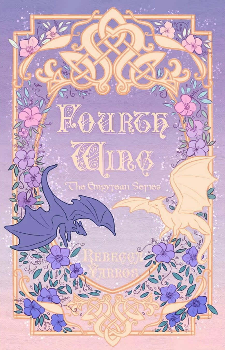 Fourth Wing Fantasy Book Cover Wallpaper