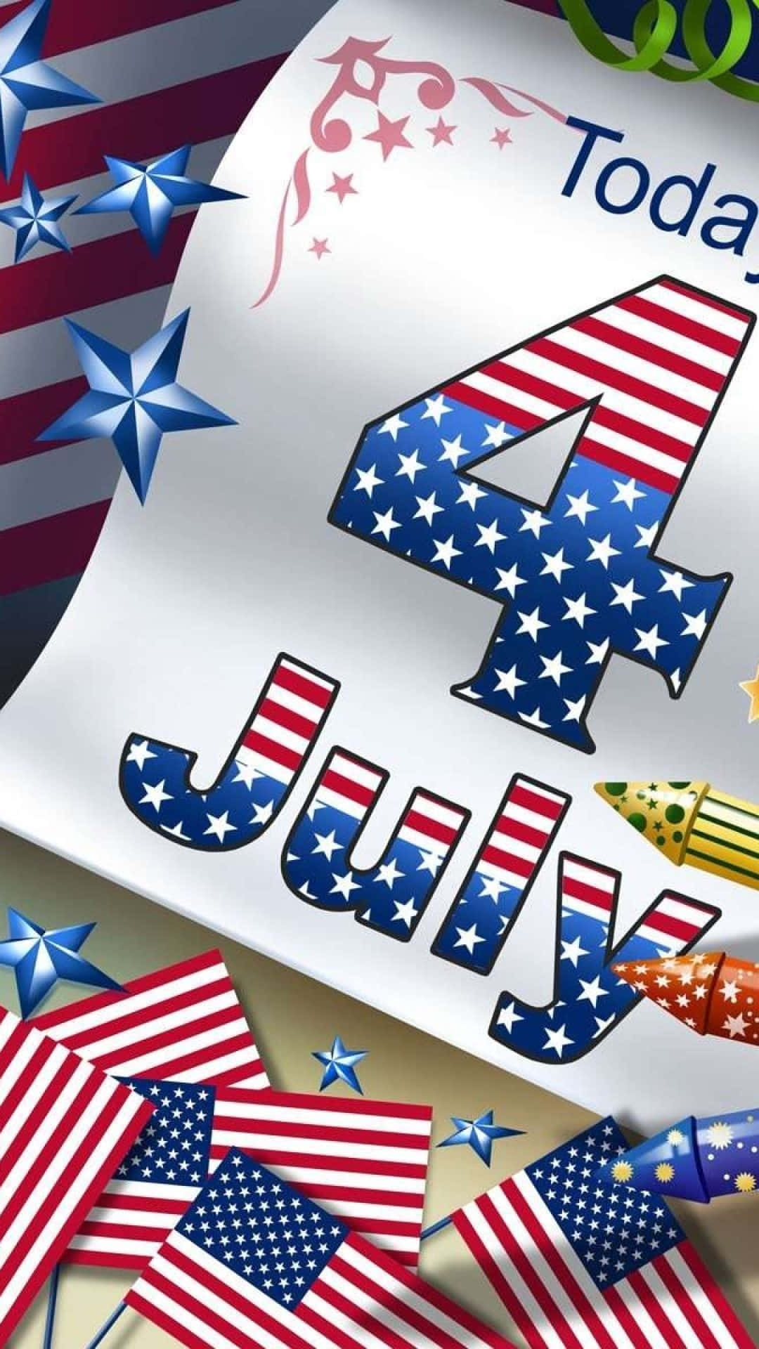 Fourthof July Celebration Graphic Wallpaper