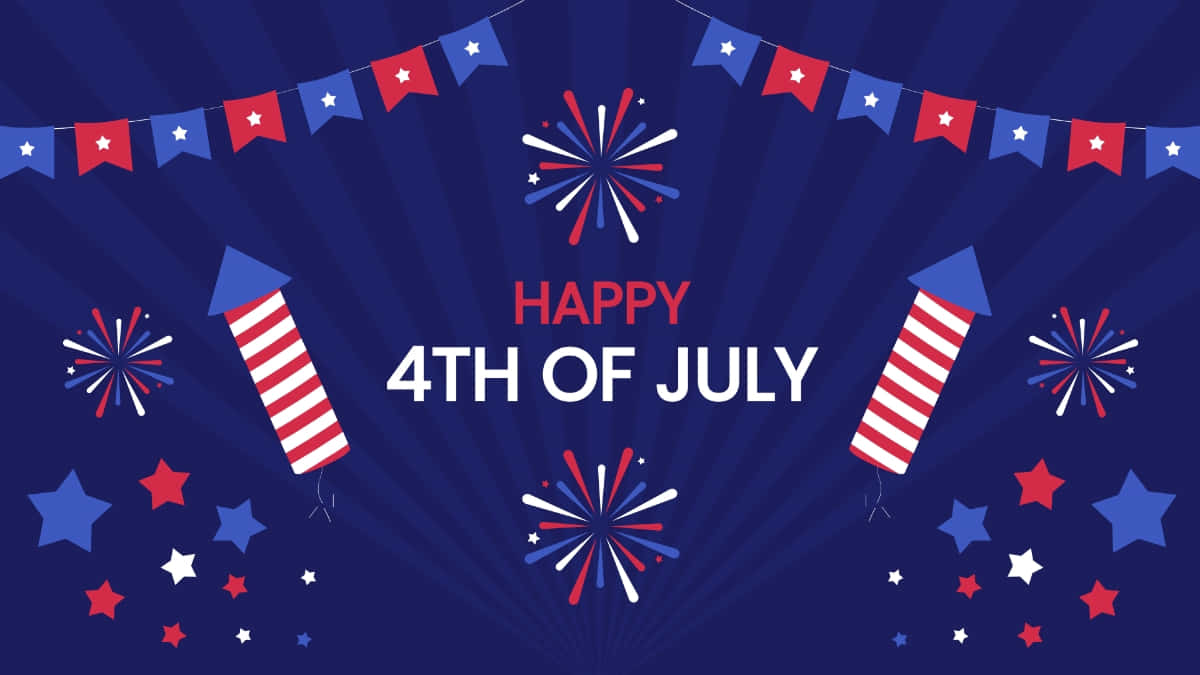 Fourthof July Celebration Graphic Wallpaper