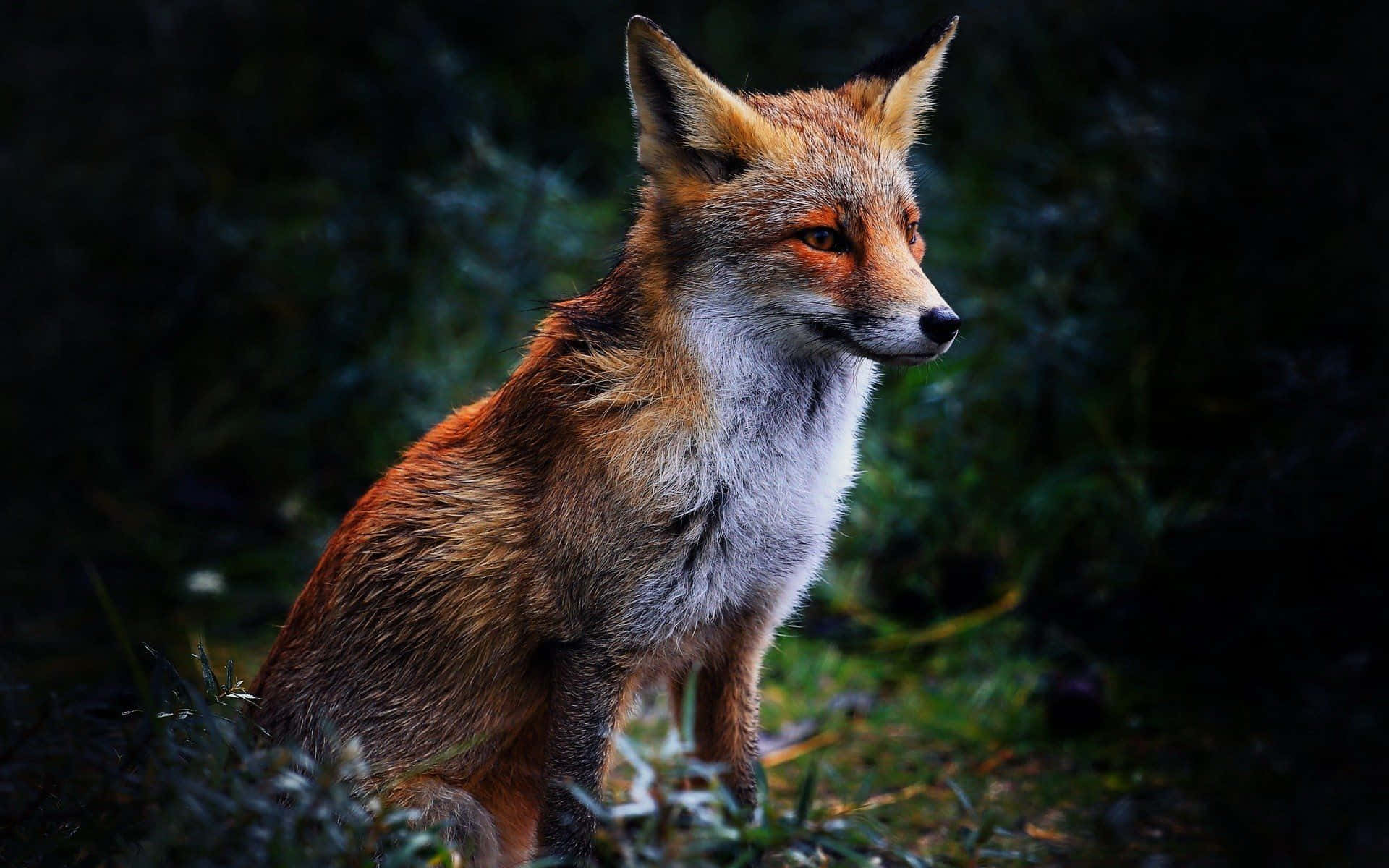 A close-up of a beautiful fox in its natural environment
