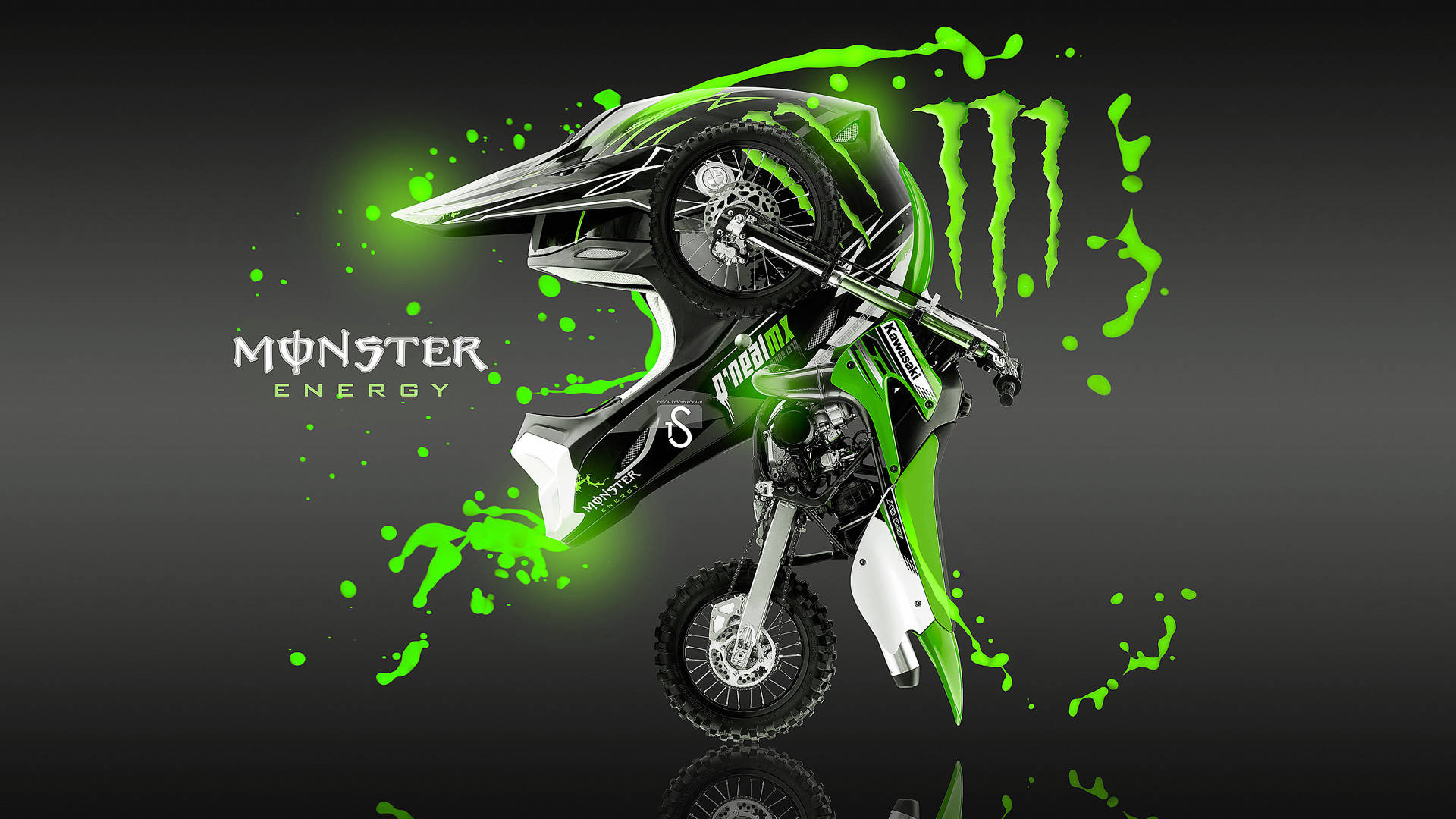 fox racing and monster logo