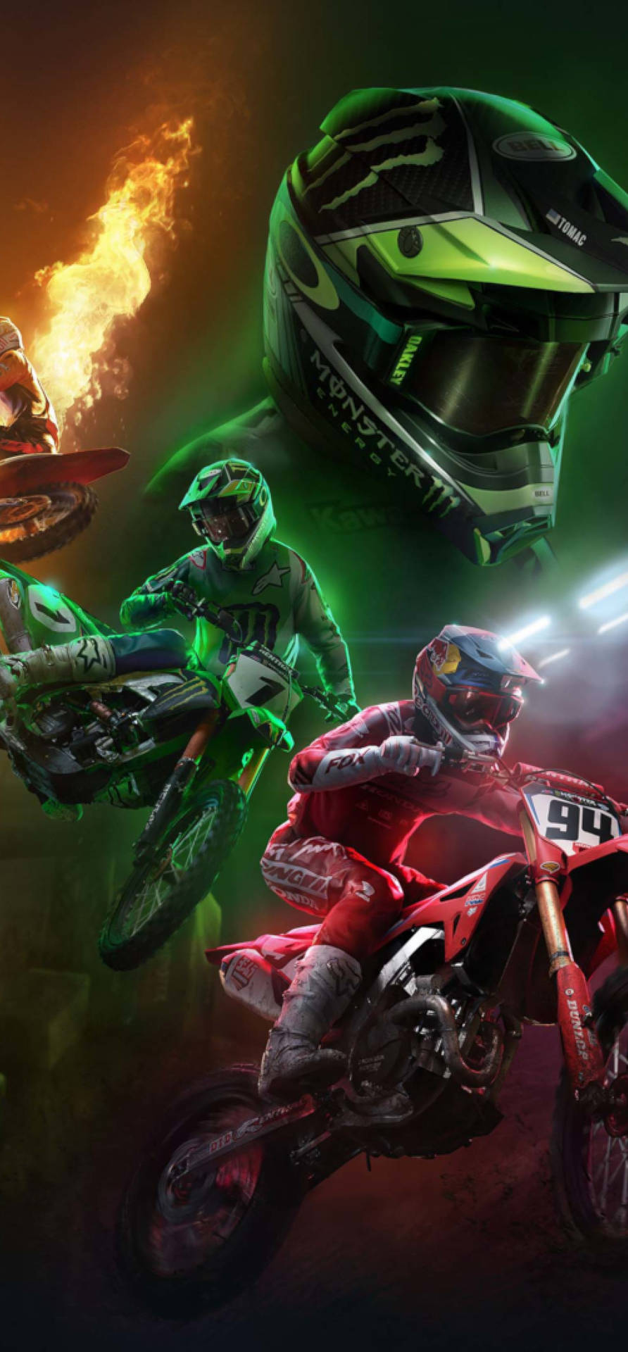 Juegode Carreras De Motocross - Capturas De Pantalla Fondo de pantalla