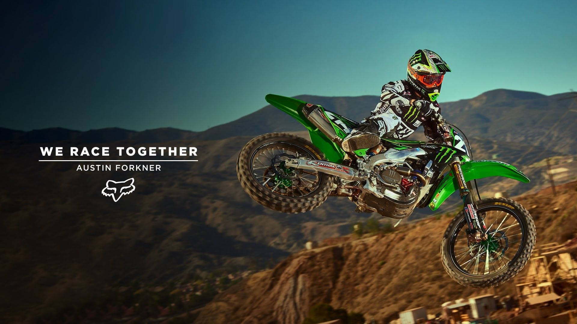 Hit the Trails with Fox Dirt Bike Wallpaper