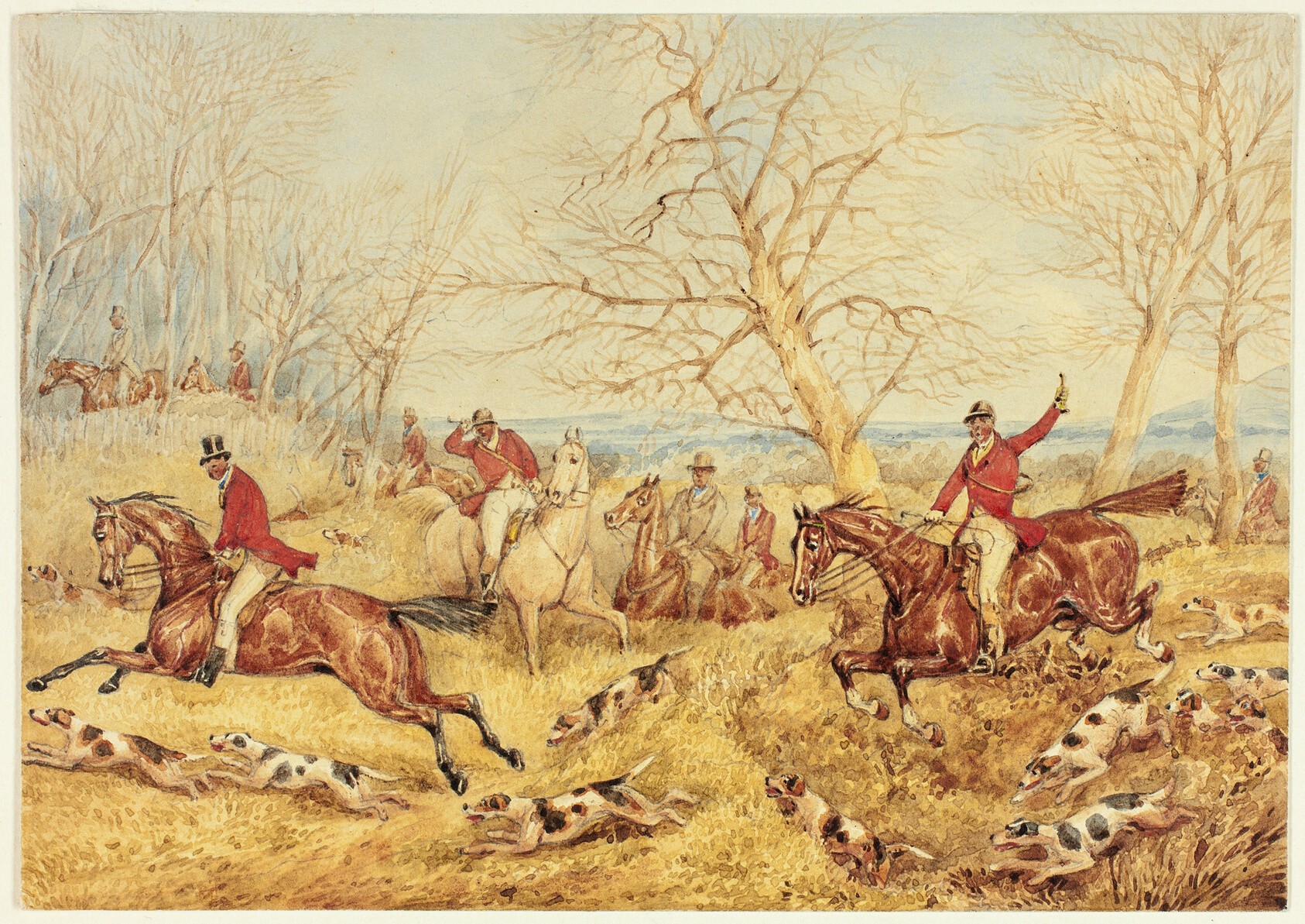 Fox Hunt Wallpaper