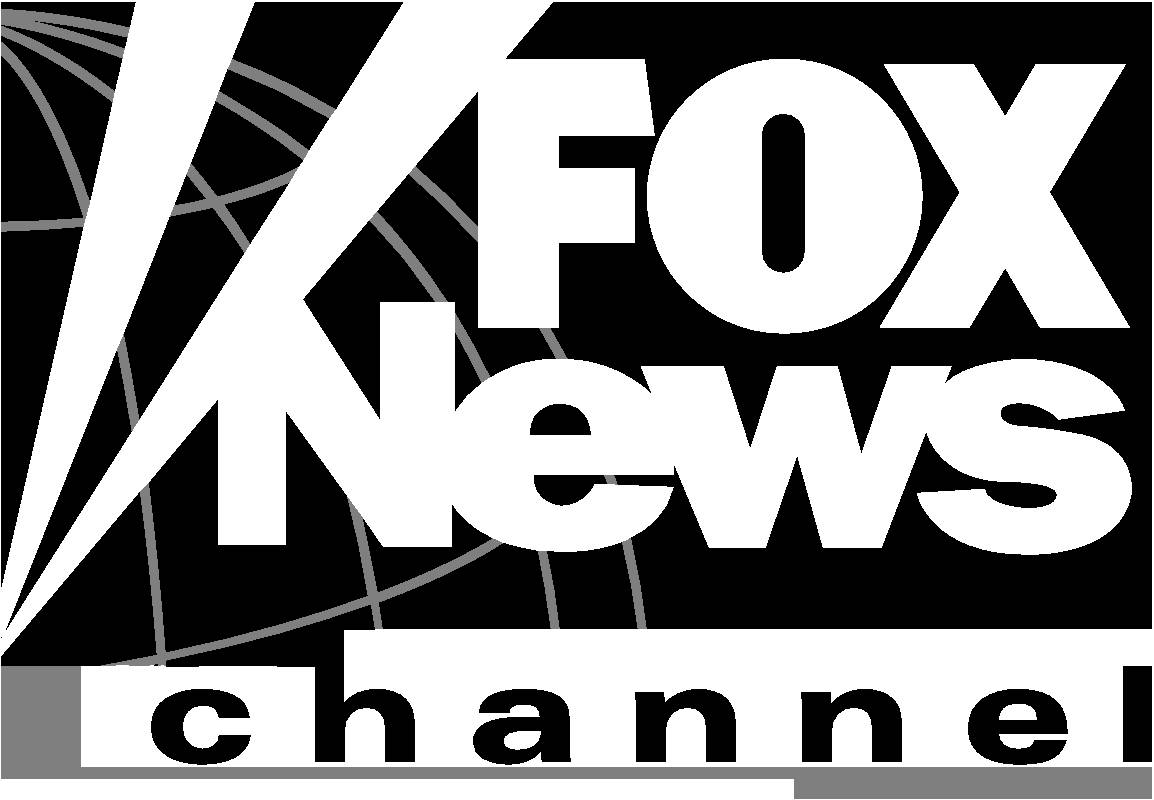 Logotipoen Blanco Y Negro Del Canal Fox News Fondo de pantalla