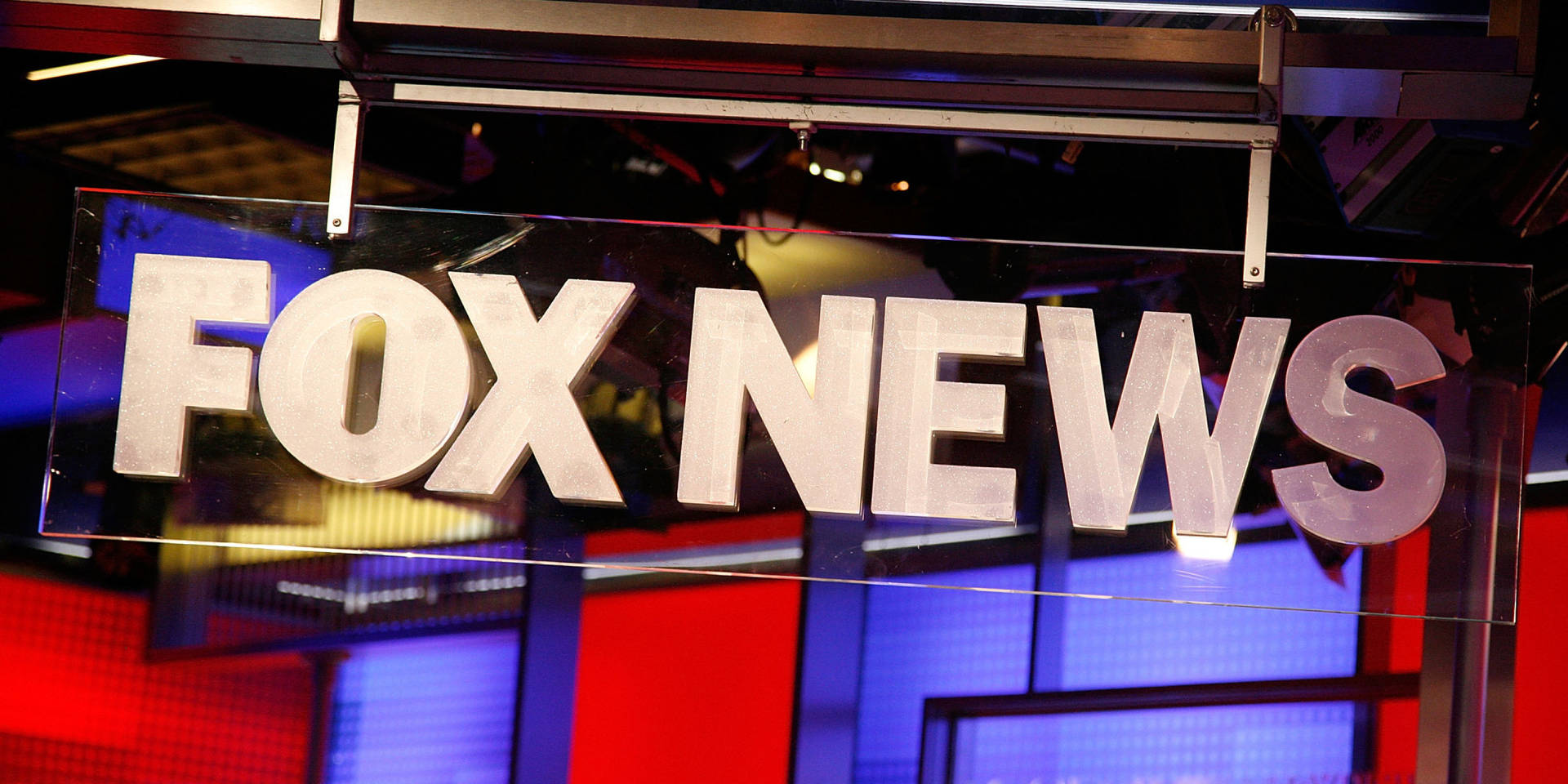 Fox News Hængende Skiltning Wallpaper