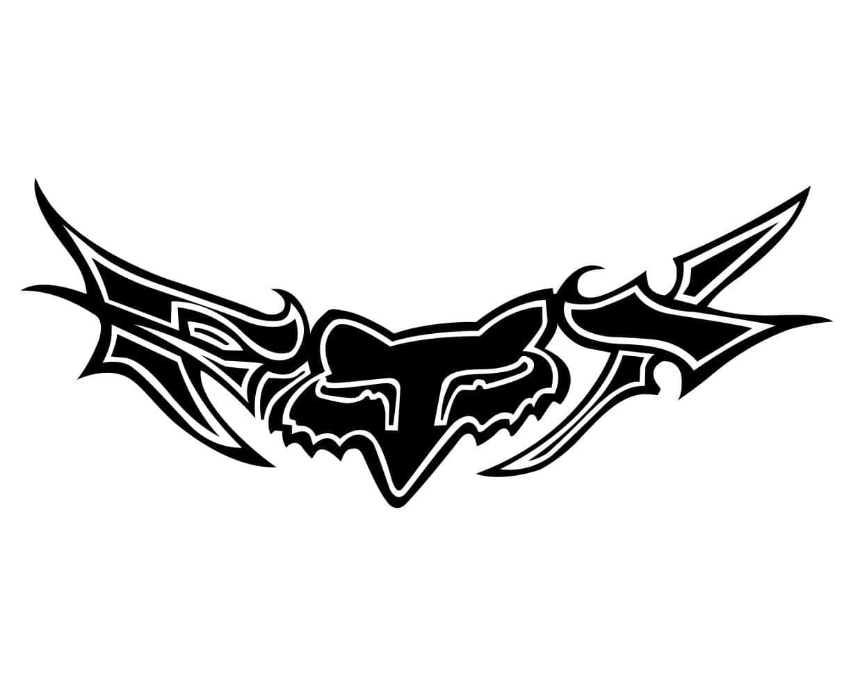1. Fox Racing-logo decal tapet Wallpaper