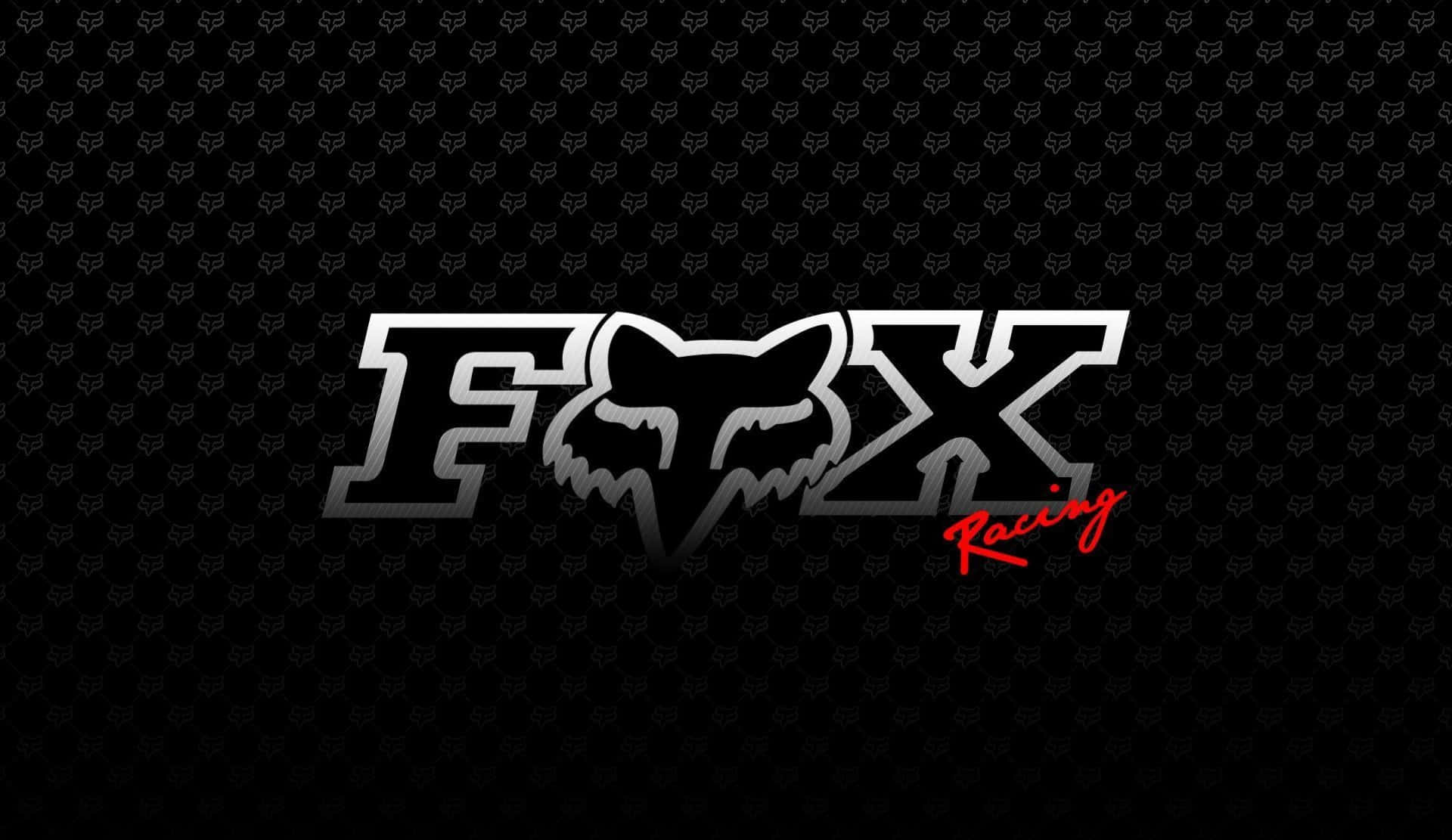 blue fox racing logo background
