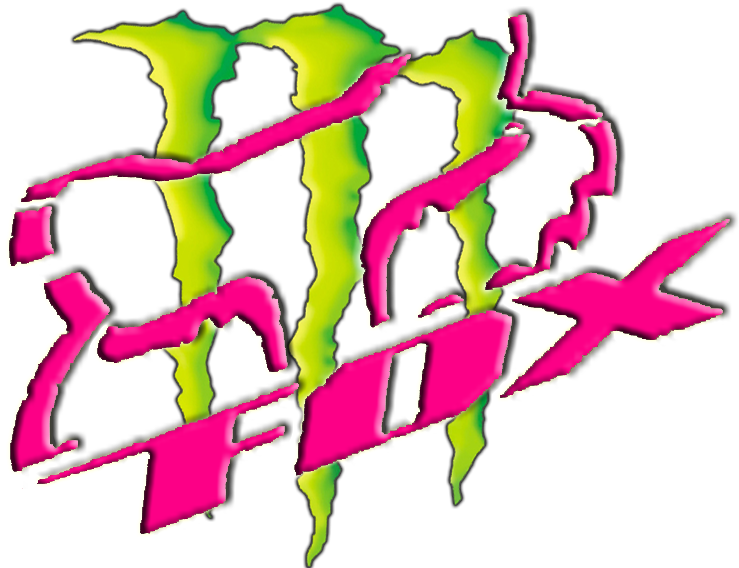 Fox Racing Logo Distorted Colors PNG