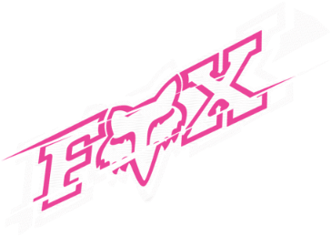 Fox Racing Logo Pink Outline PNG