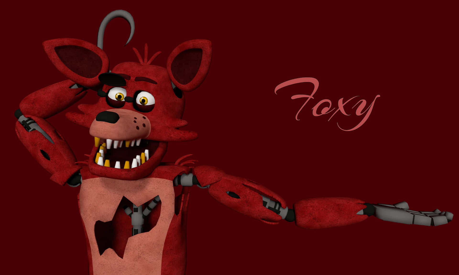 Foxy The Pirate in Action Wallpaper