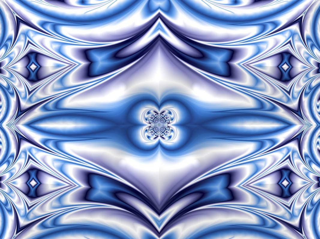 Fraktalereis-kristall Wallpaper