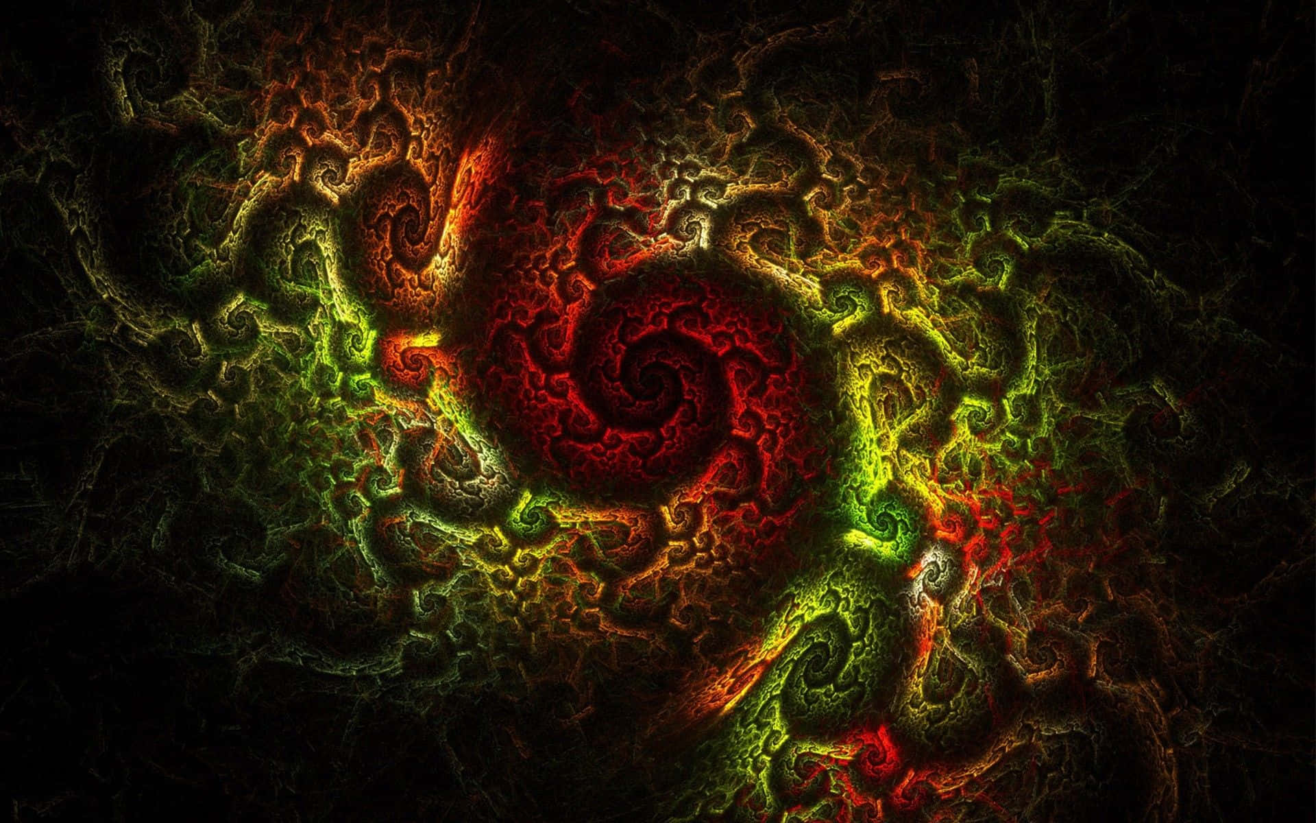 A Colorful Abstract Image With A Spiral Pattern Wallpaper