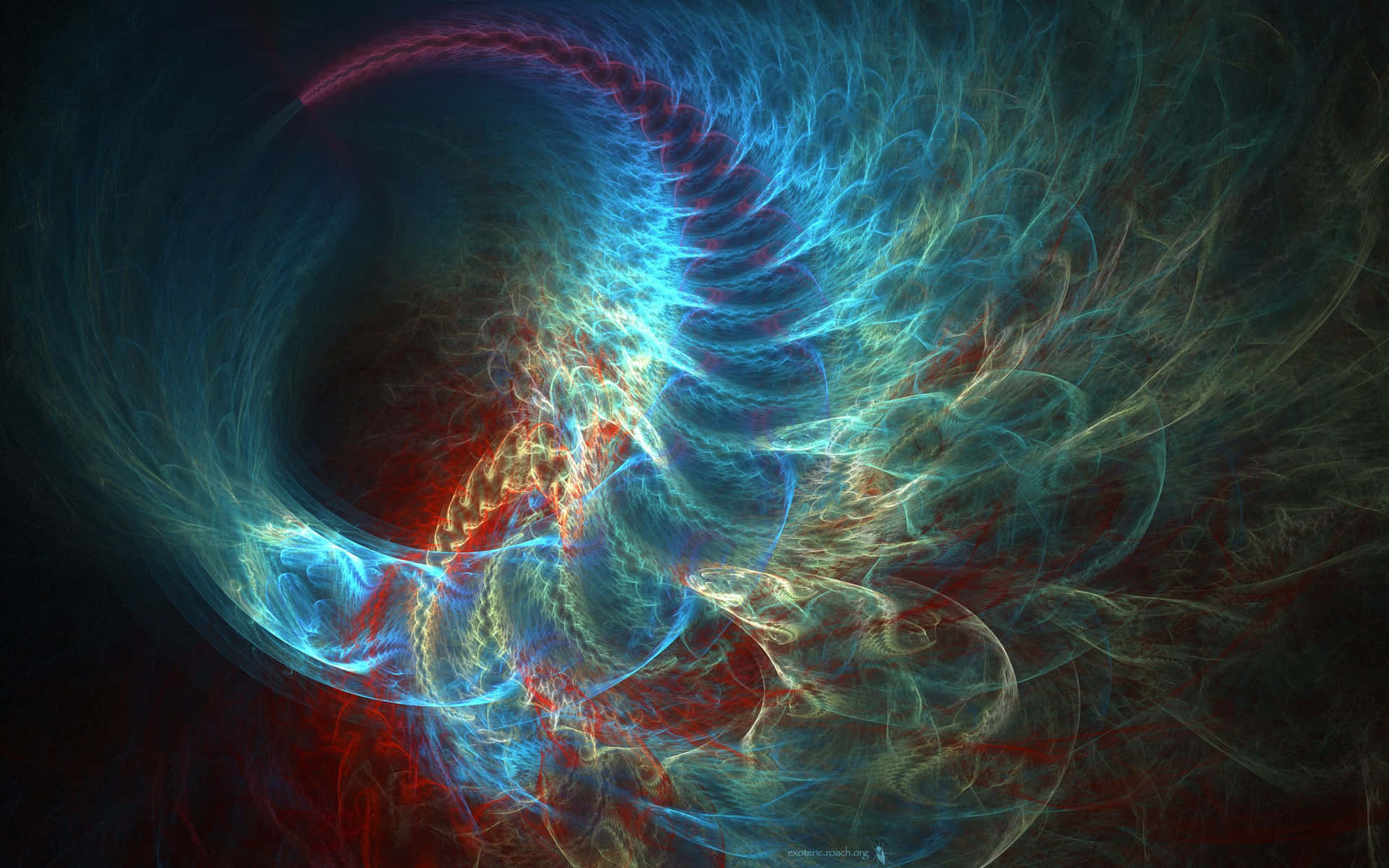 A mesmerizing display of fractal form Wallpaper