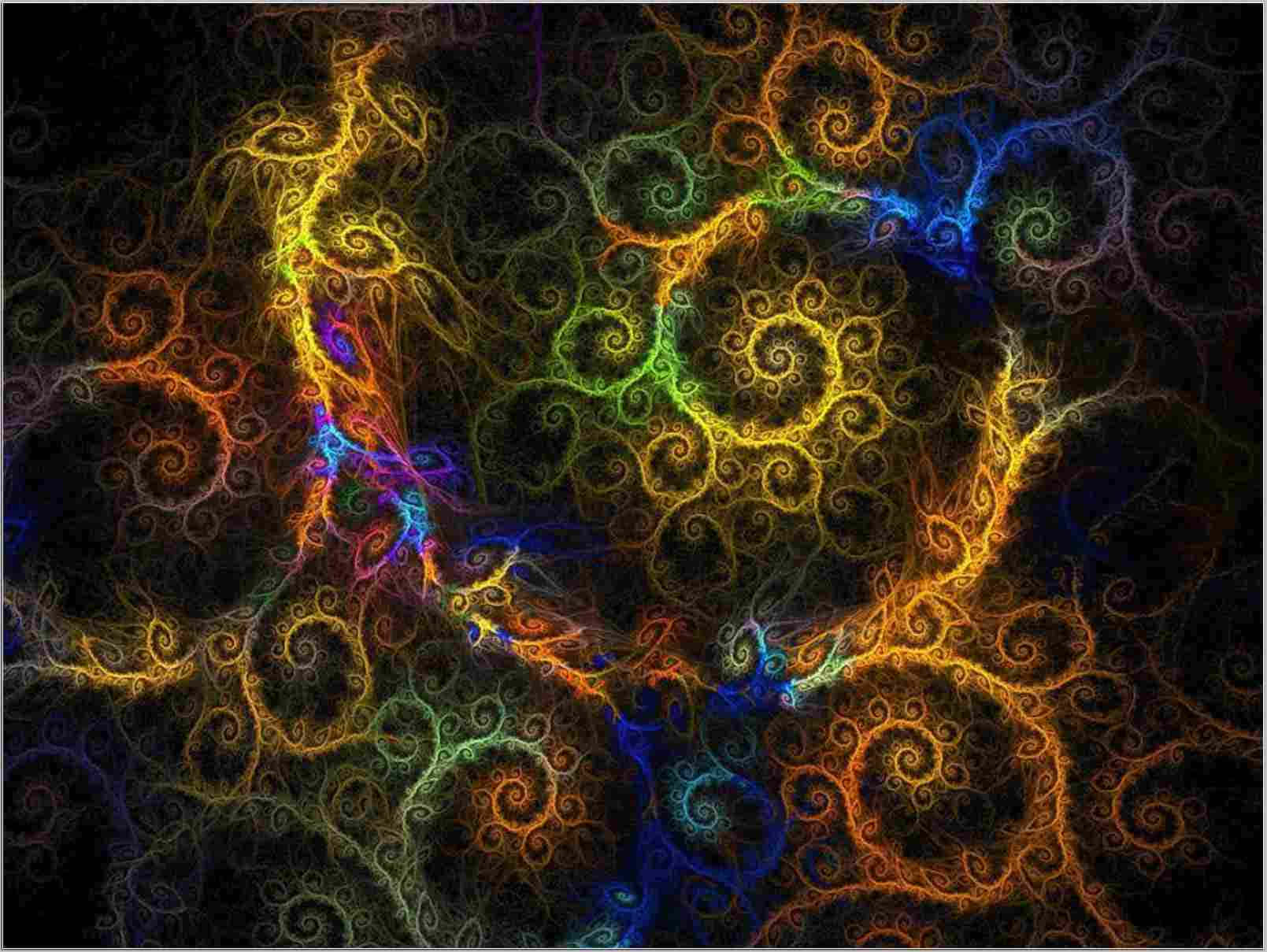 Fractal kunst - spiraler af Sarah McDonald Wallpaper