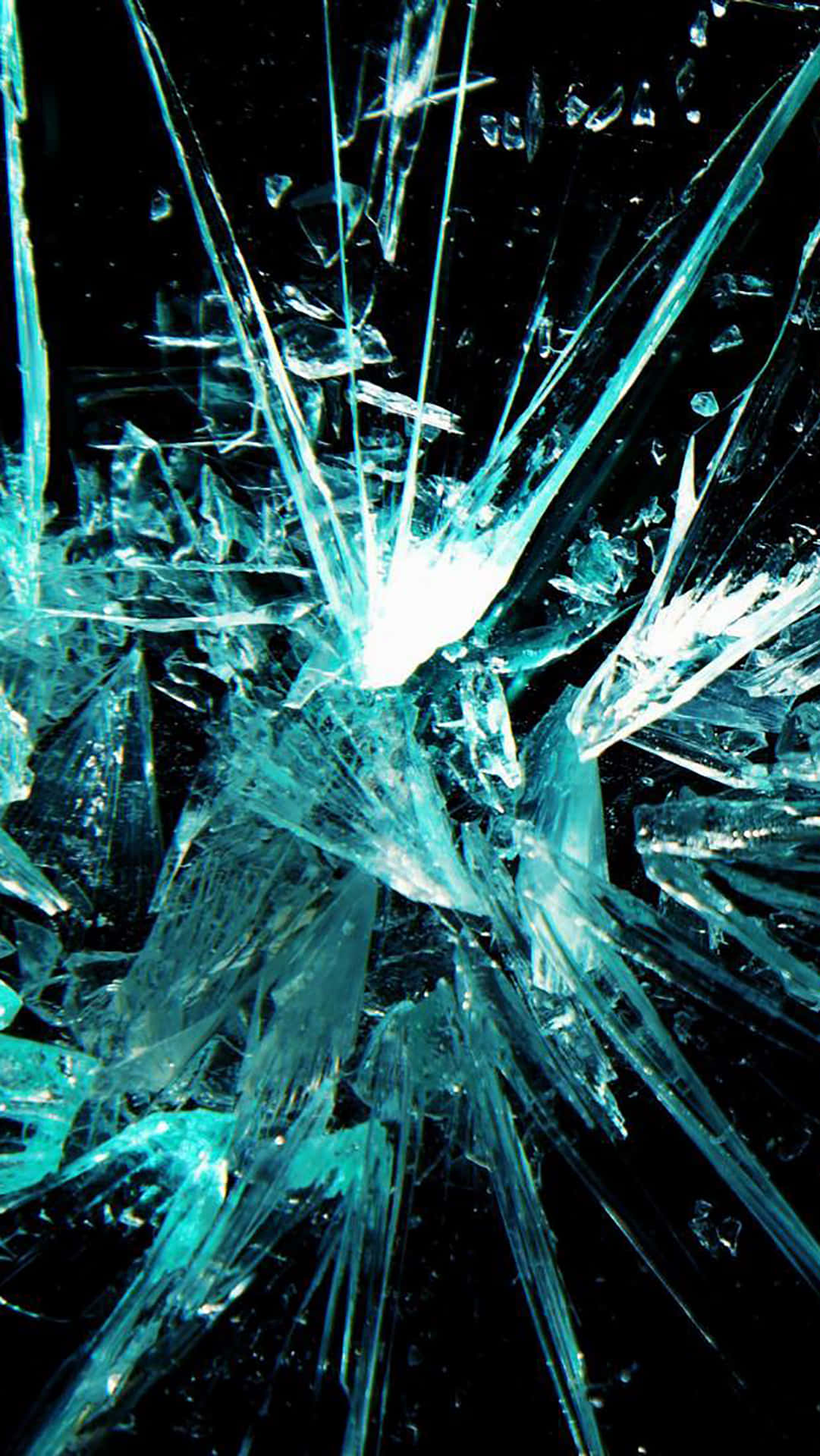 Fraktur Glass Teal Shards Billede