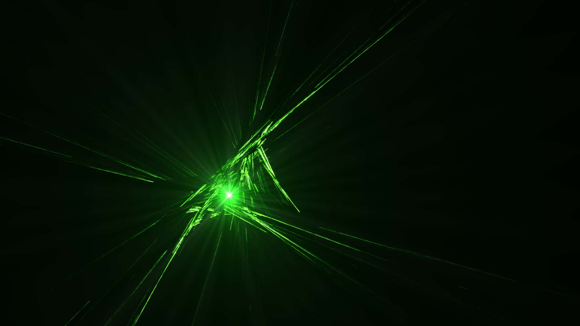 Knust Glas Grøn Laser Lys Billede