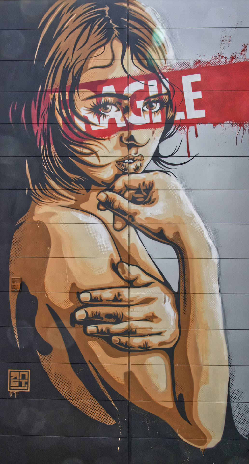 Fragile Girl Street Art