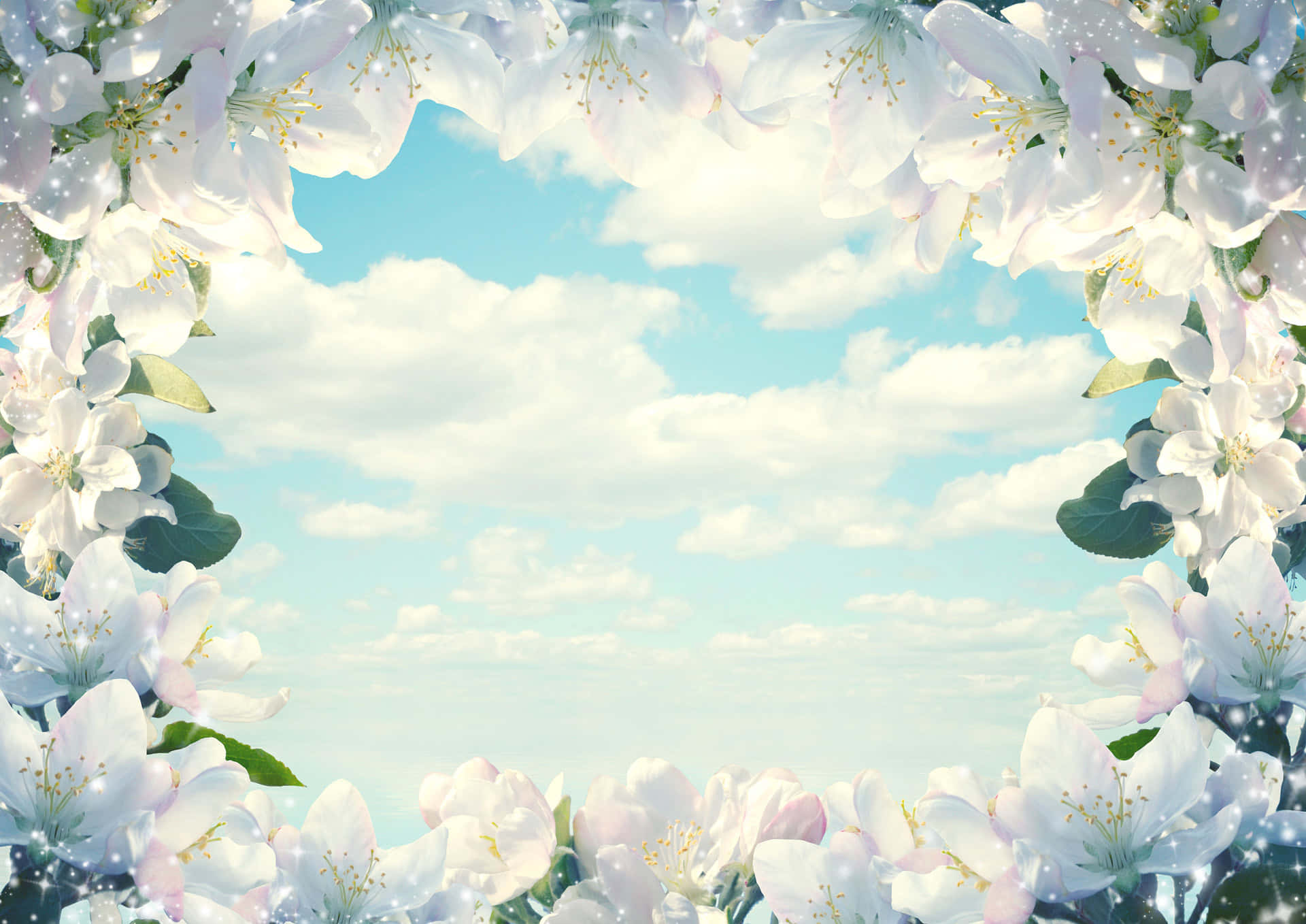 Blommorsom Omfamnar Himlen Bild.