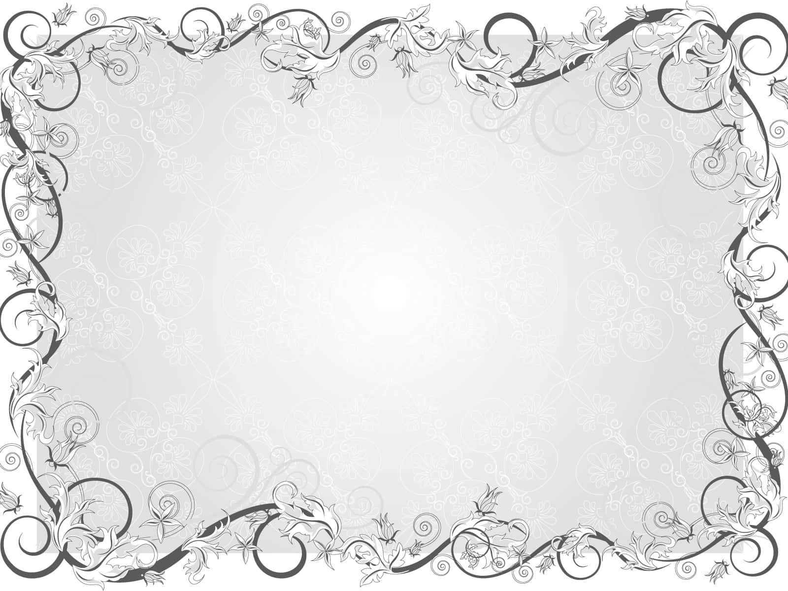 White Themed Vine Picture Frame