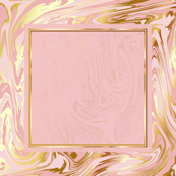 Ramain Rose Gold Marble. Wallpaper