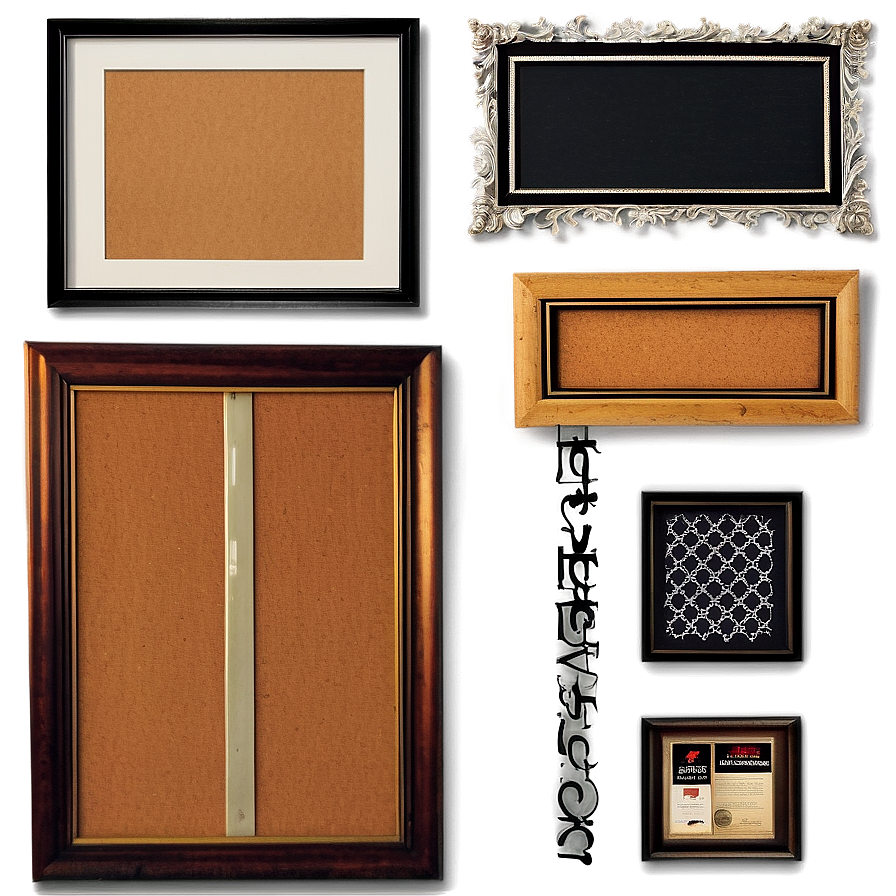 Framed Cork Board Selections Png Svq PNG