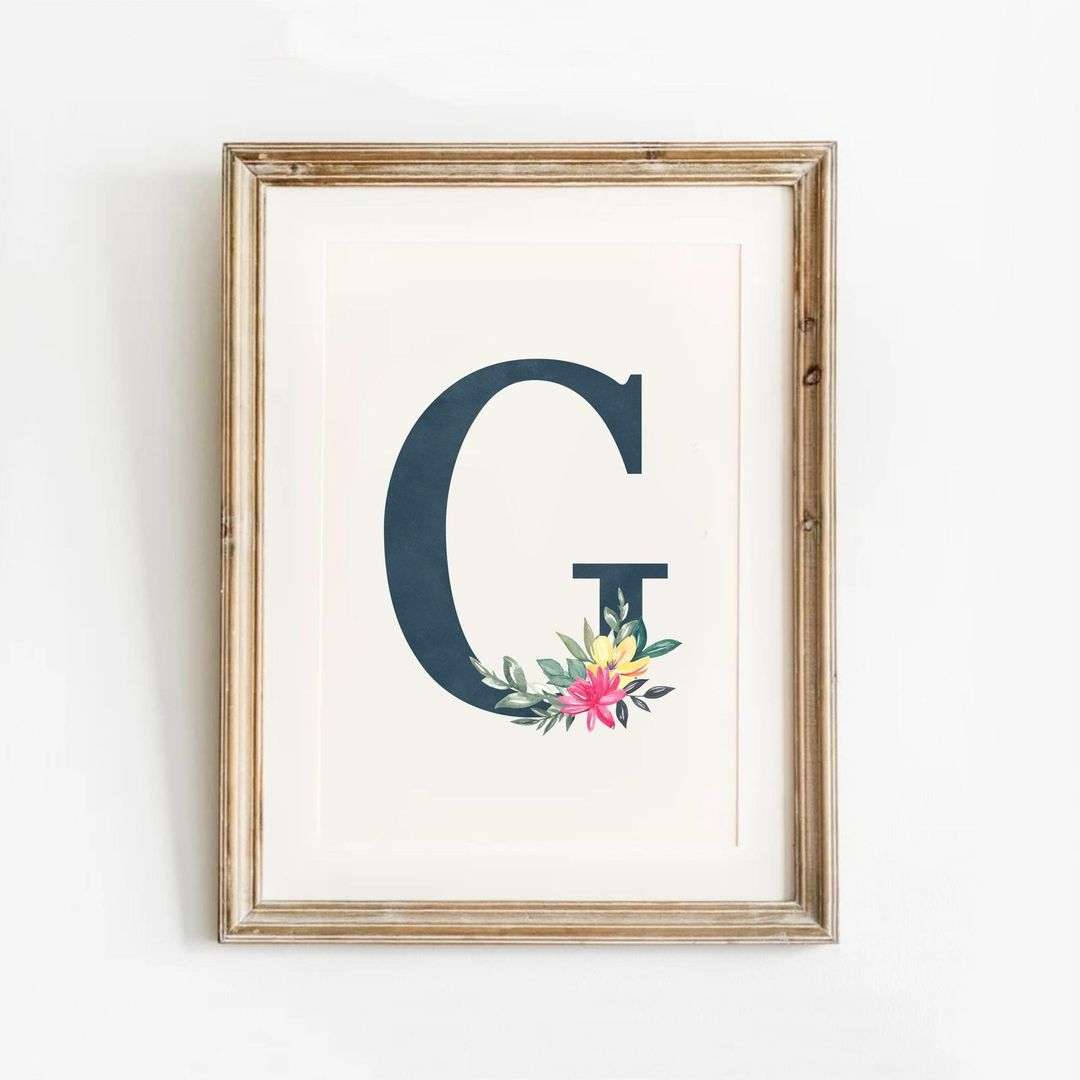 Framed Letter G Wallpaper