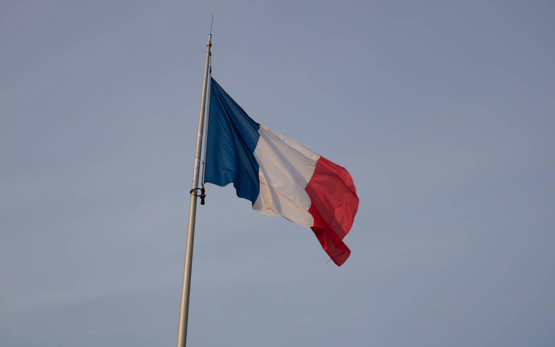 France Flag Clear Sky Wallpaper