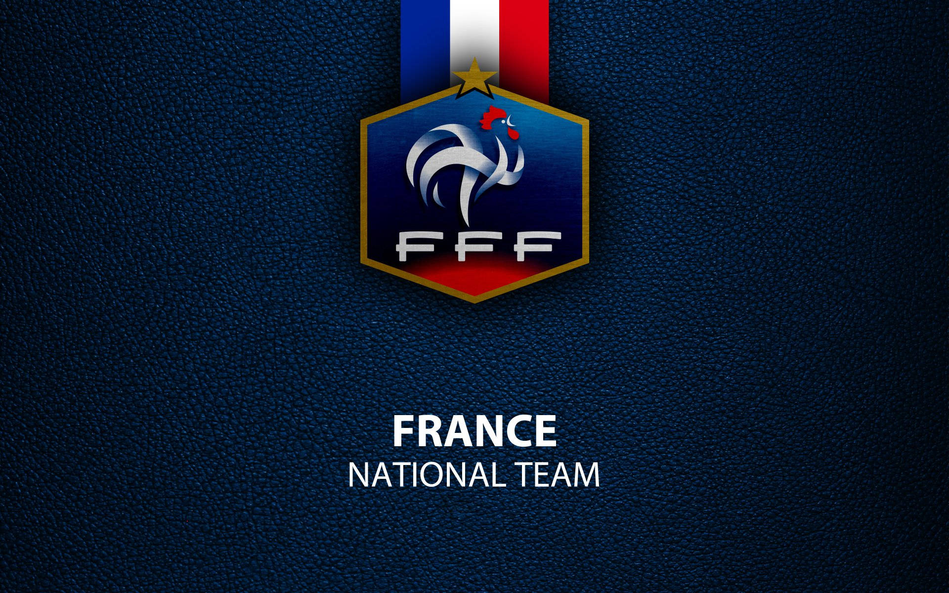 Logo Della Squadra Nazionale Di Calcio Della Francia Sfondo